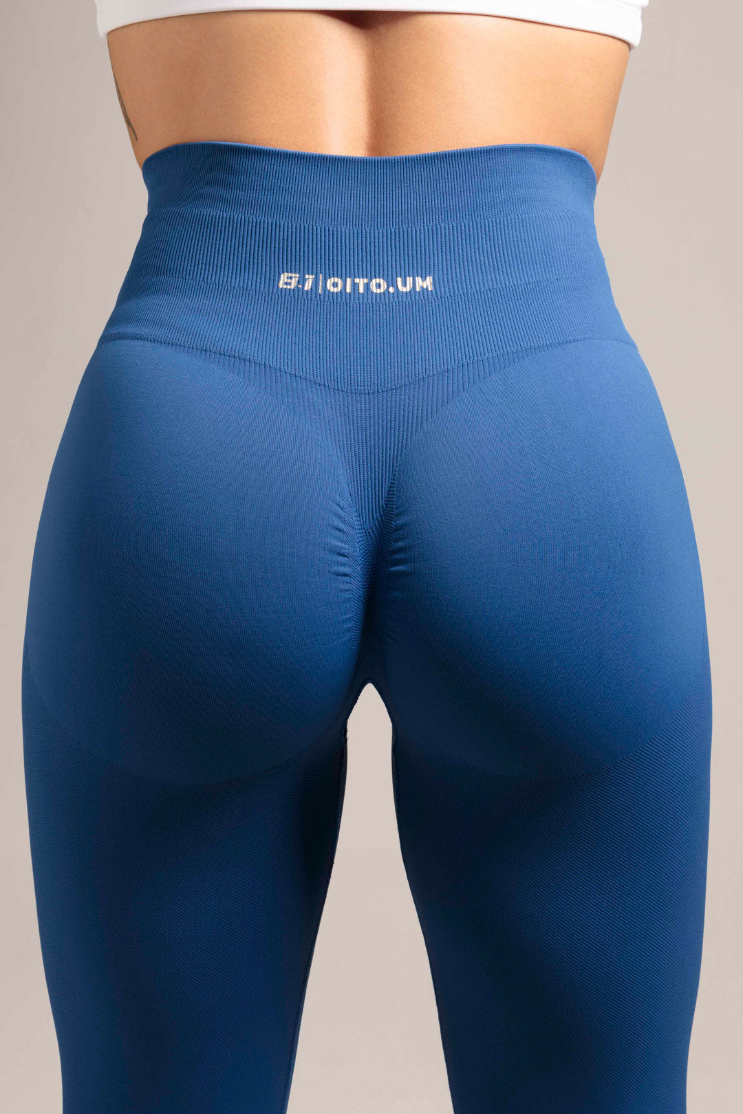 Leggings azules push-up de ajuste perfecto