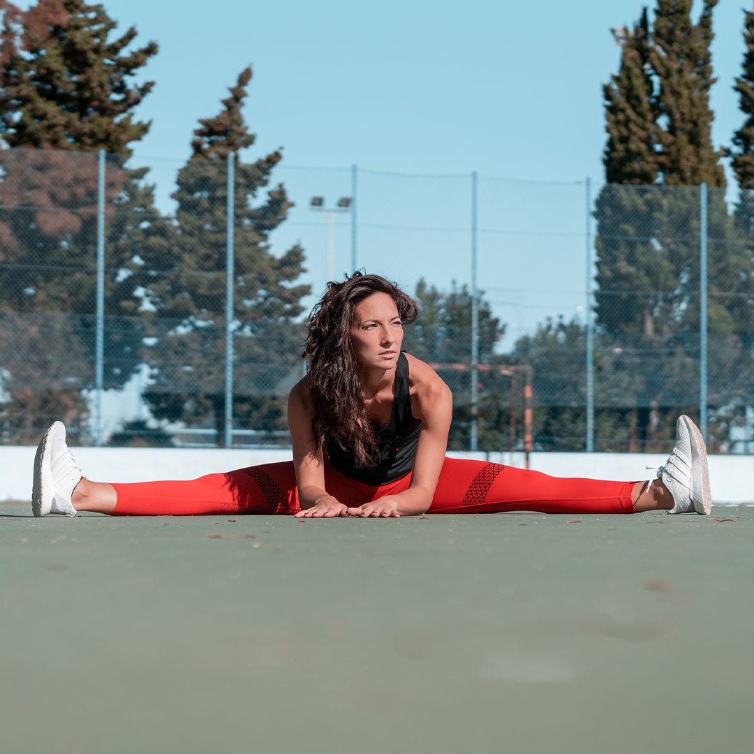 Diamond Red Leggings