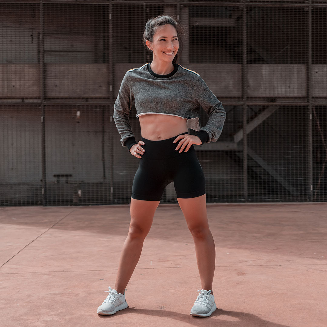 Run Black Shorts