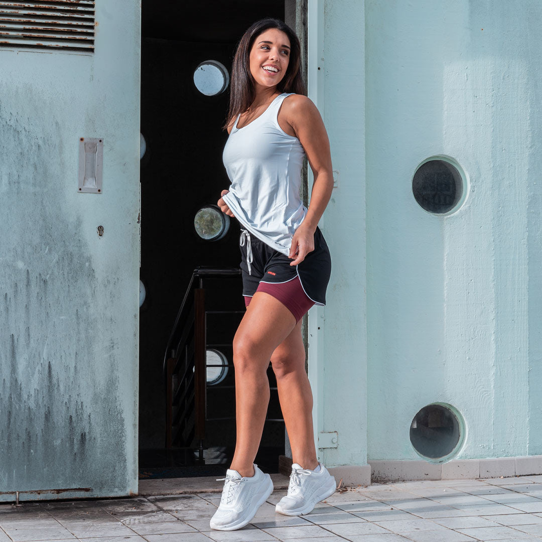flow white tank top