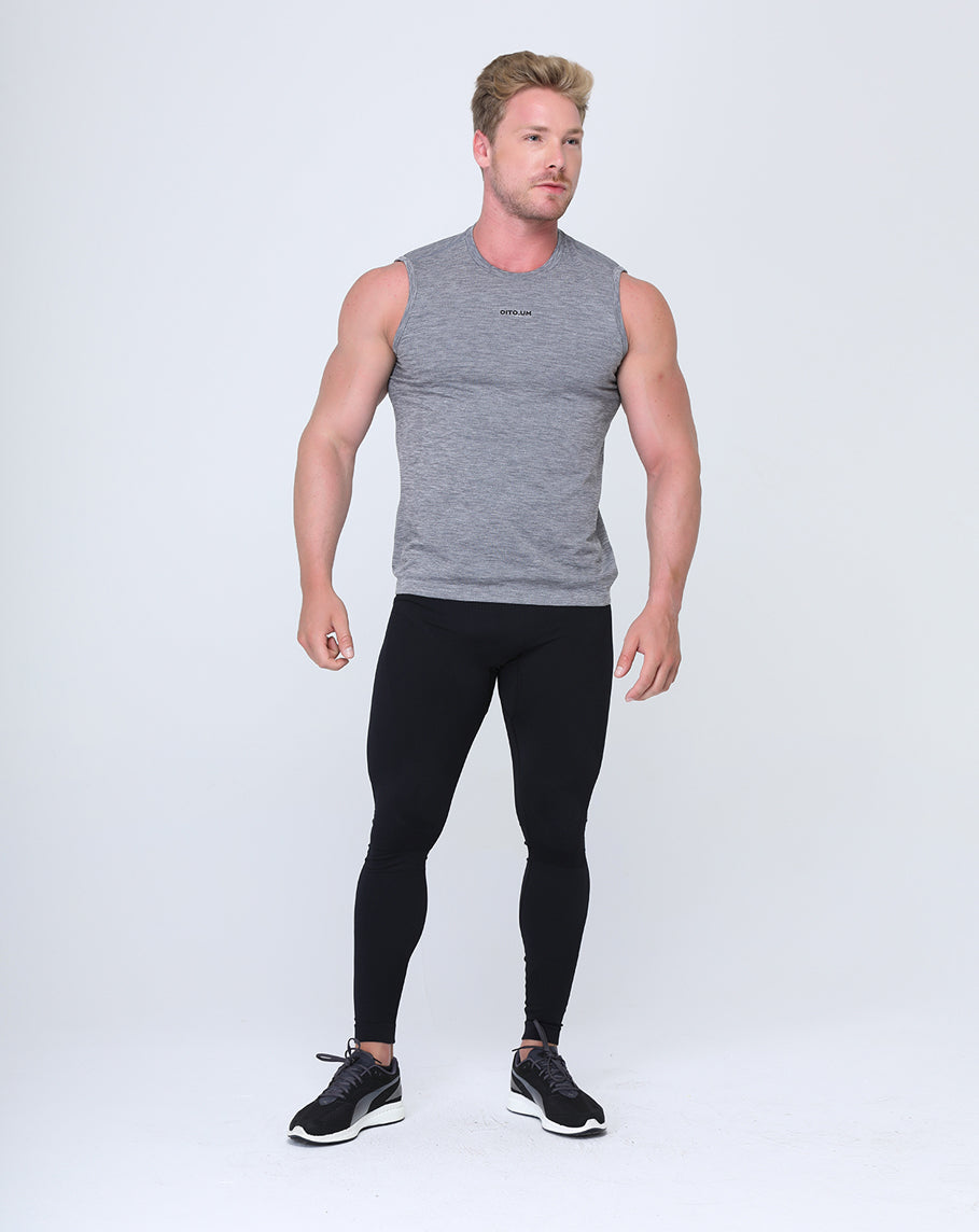 Camiseta sin mangas gris de entrenamiento