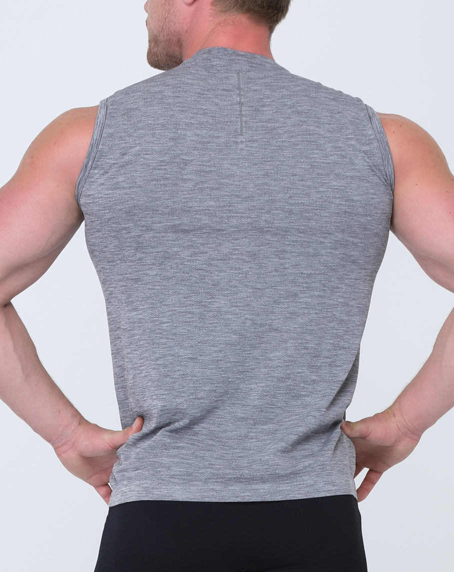 Camiseta sin mangas gris de entrenamiento