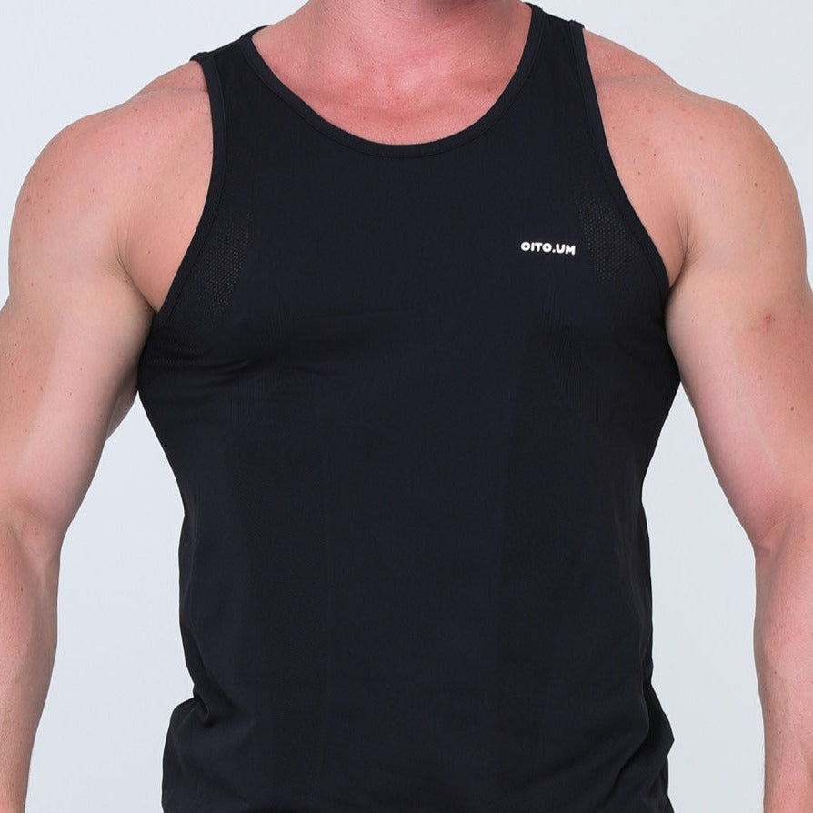 Camiseta sin mangas negra Marathon