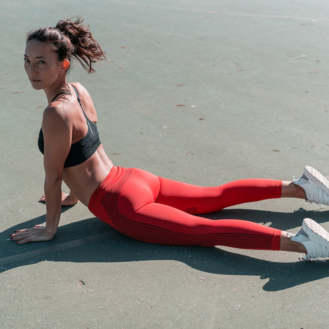 Diamond Red Leggings