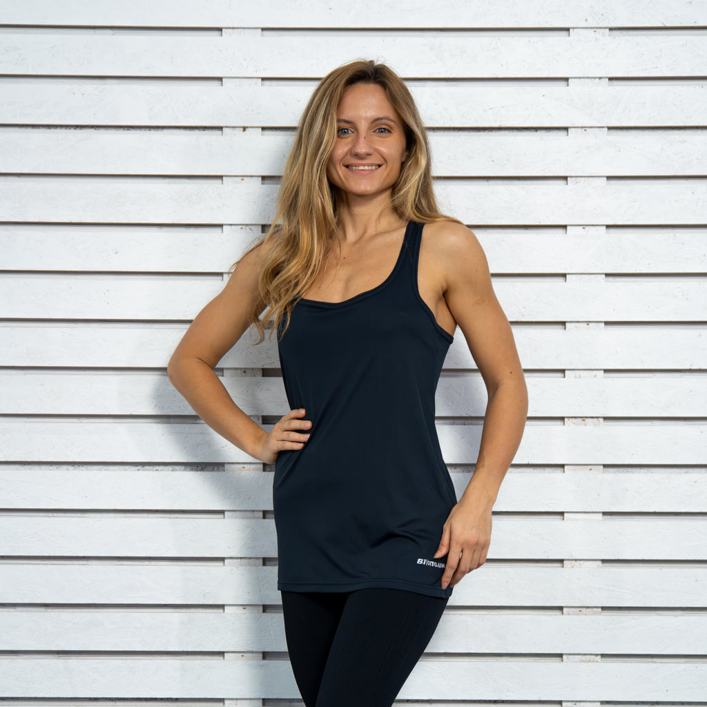 Verona Black Tank Top