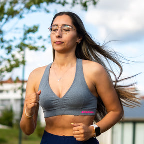Top Fitness Cinza Escuro