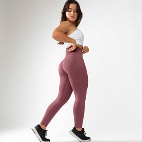 Leggings Push-Up Perfect Fit Rose Gold + Top Aquila Branco