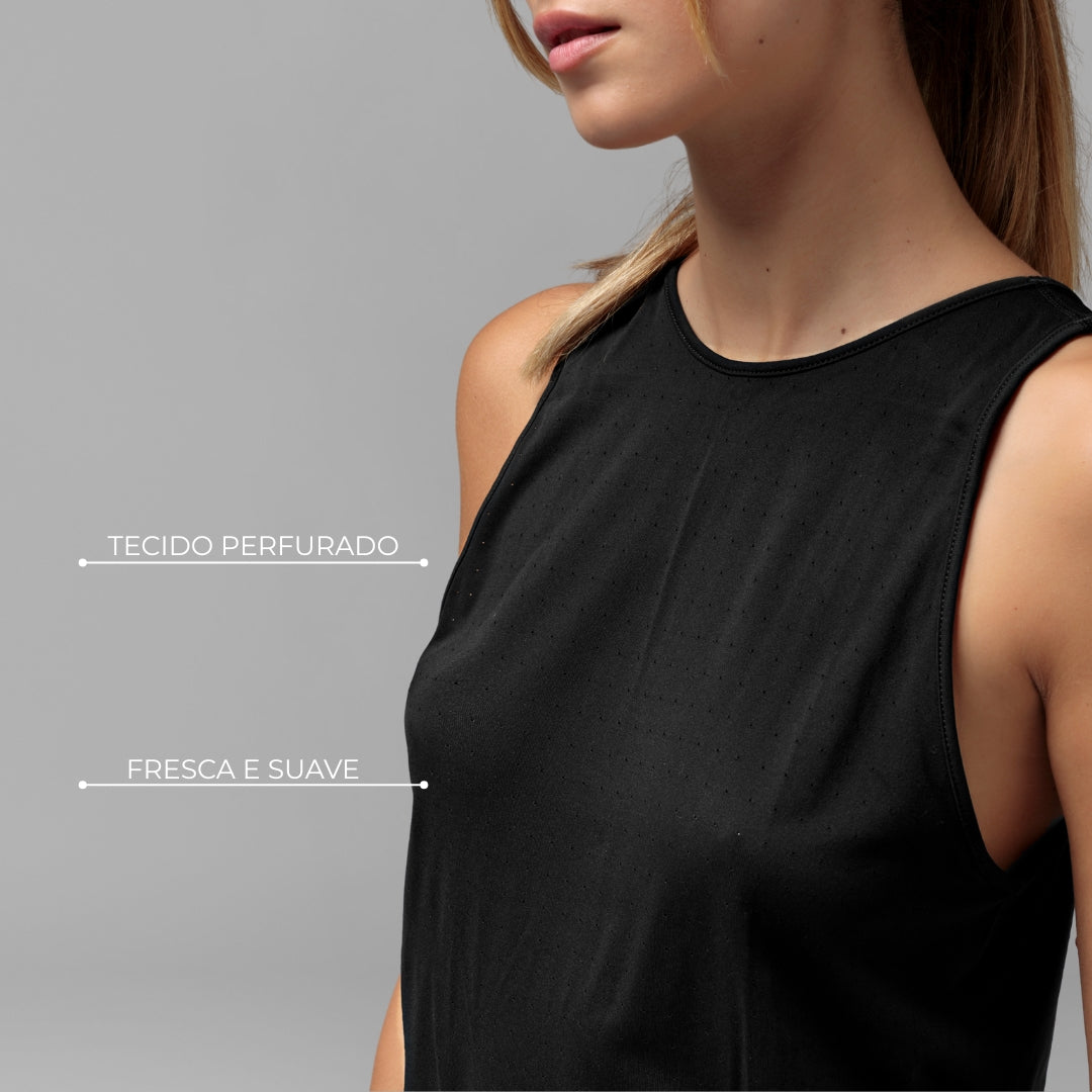 Camiseta sin mangas Venecia negra