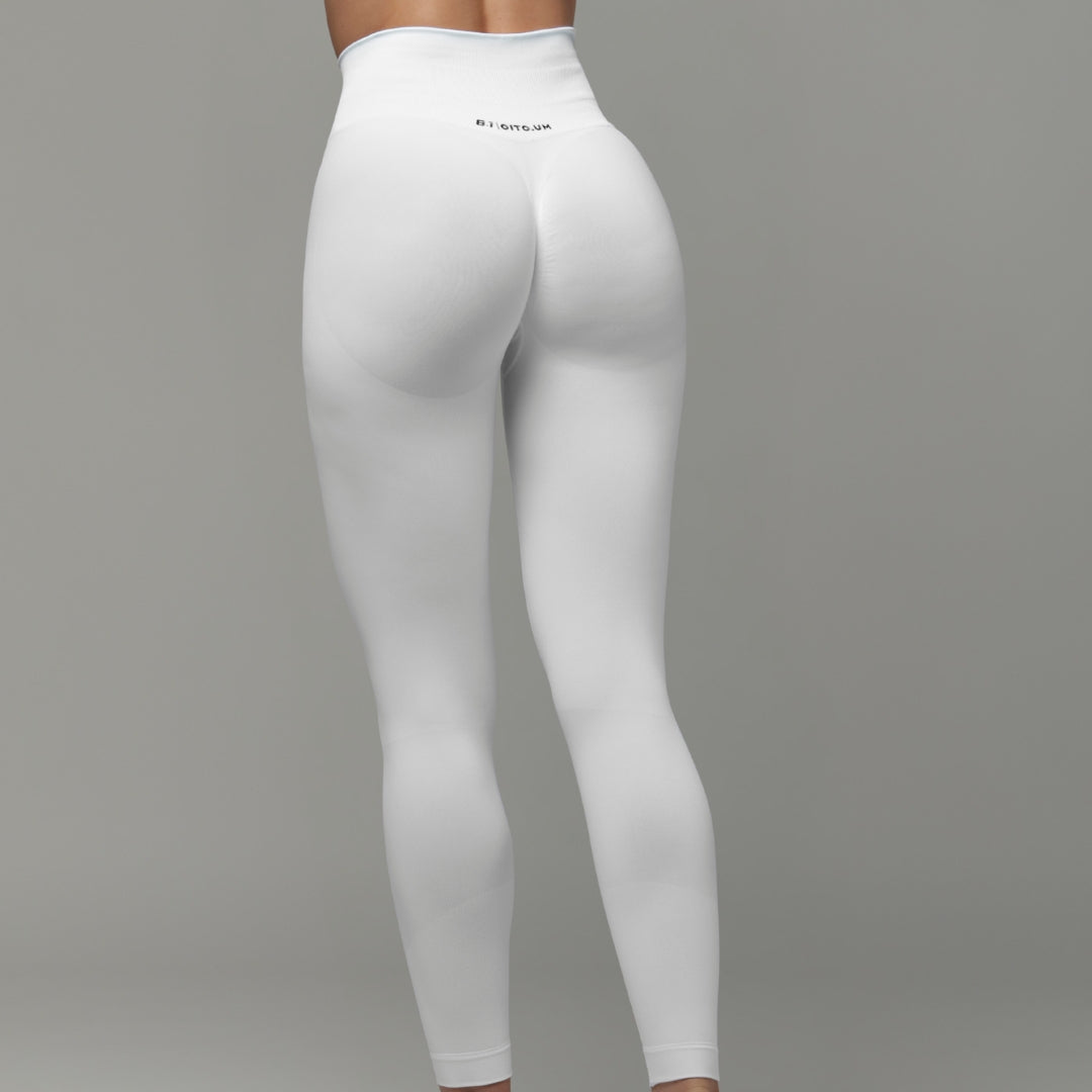 Leggings push-up blancos de ajuste perfecto
