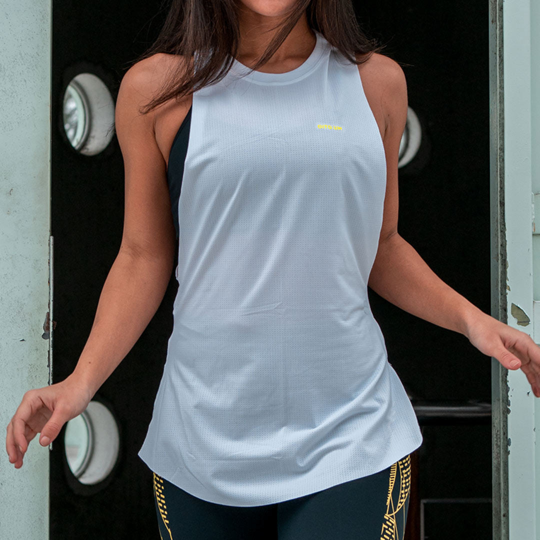 Gym White Tank Top
